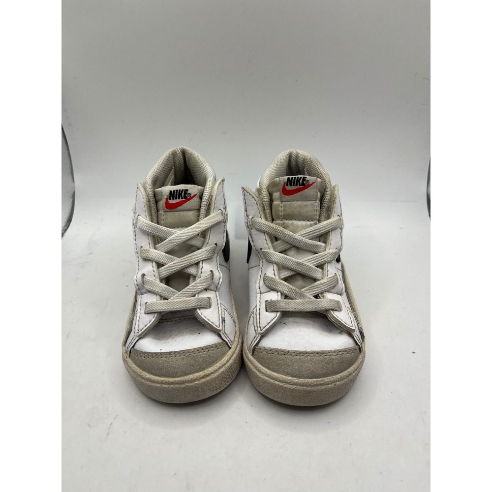 Nike Blazer Mid Toddler Shoes White Black Red Casual Sneakers Kids‎ Size
